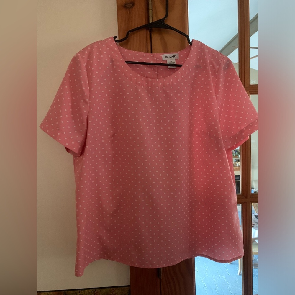 Liz Baker polka dot blouse